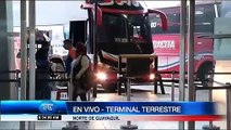 Informe: se reactivan las rutas de todas las operadoras de transporte en el Terminal Terrestre de Guayaquil