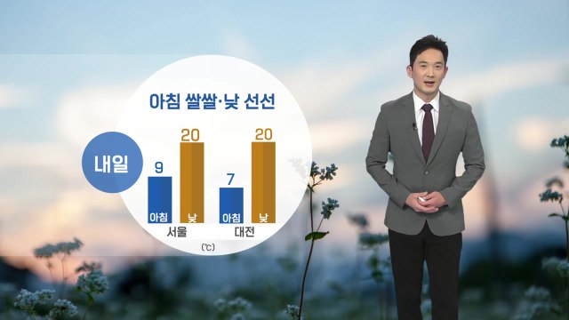 [날씨] 내일 전형적인 가을 날씨...내륙 곳곳에 짙은 안개 / YTN