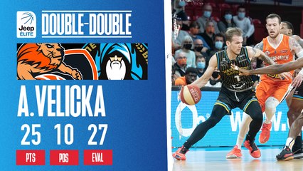 Arnas Velicka en mode MVP vs Le Mans (25 PTS / 10 PDS)