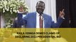Raila Odinga denies claims of declaring 2022 presidential bid