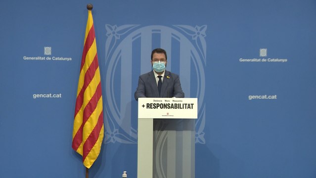 Rueda de prensa de Pere Aragonès