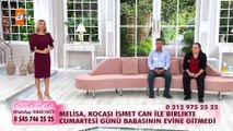 Melisa, kocası İsmet Can ile birlikte Pazar günü babasının evine gitti!