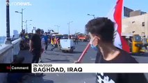 Protesters return to Baghdad streets after anniversary rally