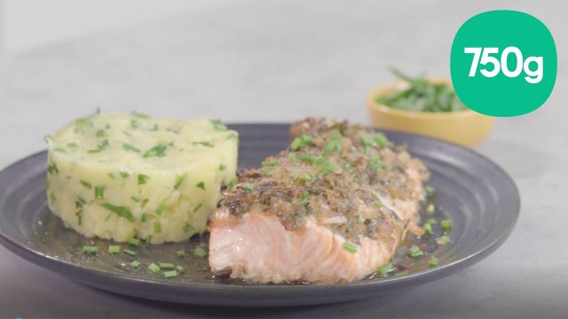 Recette de saumon à l'asiatique et son écrasé de pommes de terre aux herbes - 750g