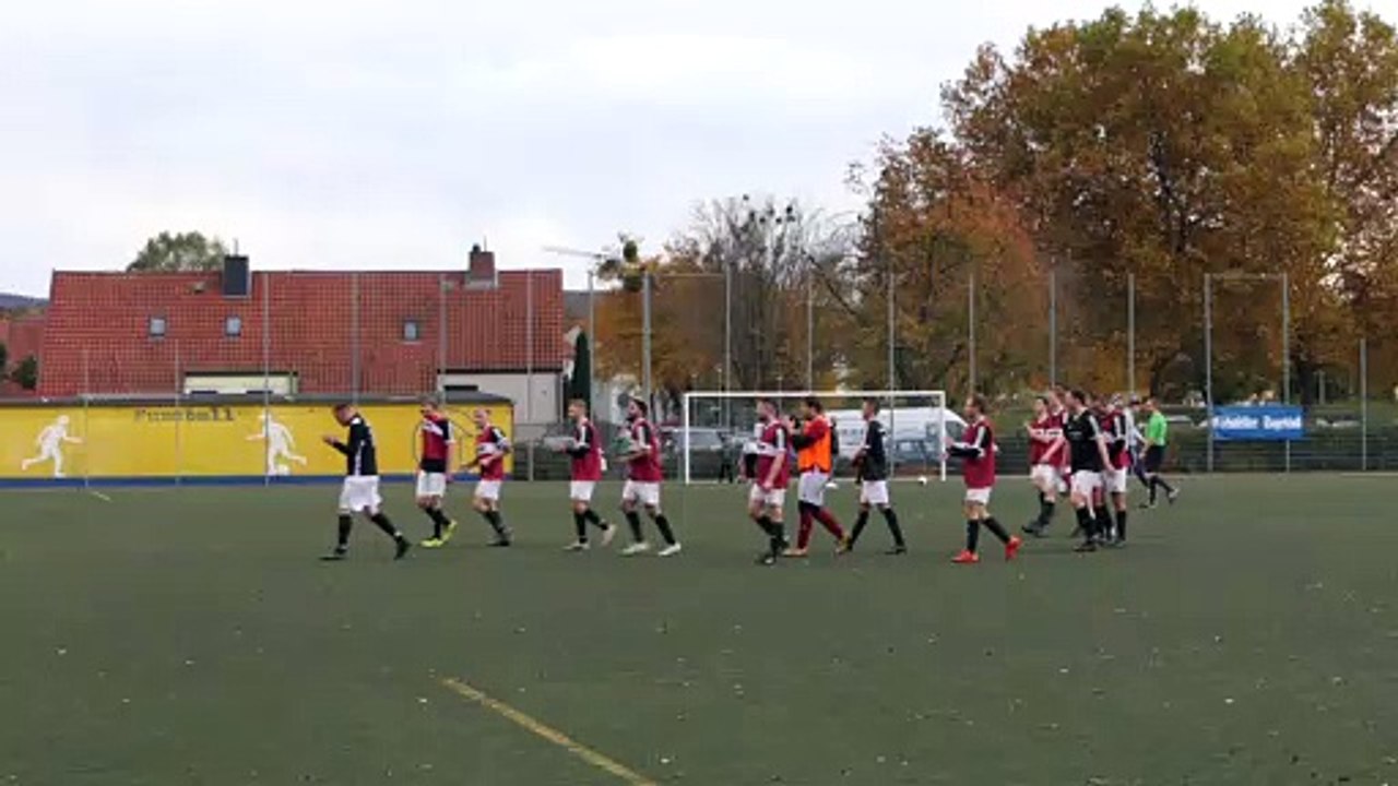 Jubel der SG Herberhausen/Roringen über den Sieg bei Olympia Duderstadt