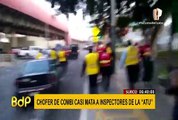 Conductor sin licencia casi atropella a fiscalizadores para escapar de operativo en Surco