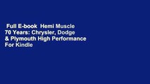 Full E-book  Hemi Muscle 70 Years: Chrysler, Dodge & Plymouth High Performance  For Kindle