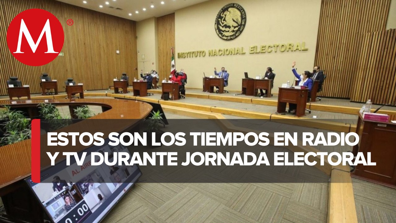 INE publica tiempos de radio y televisión para elecciones 2021