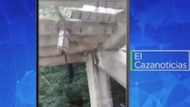 El Cazanoticias: más de un año lleva en mal estado el puente peatonal del barrio Crespo en Cartagena, Bolívar
