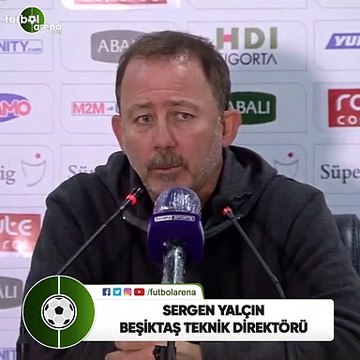 Sergen Yalçın: Beşiktaş tarihinin en zor antrenörlüğünü ben yapıyorum şu anda