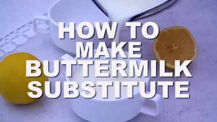 How to Make Buttermilk at Home - How to do Buttermilk substitute