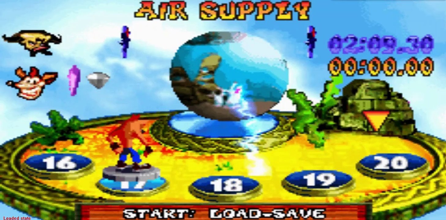 Crash Bandicoot : The Huge Adventure - No-Fly Zone Level 18 - Game Boy Advance GBA