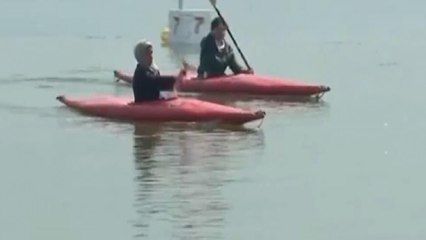 Water sports begin with enthusiasm at Dal Lake