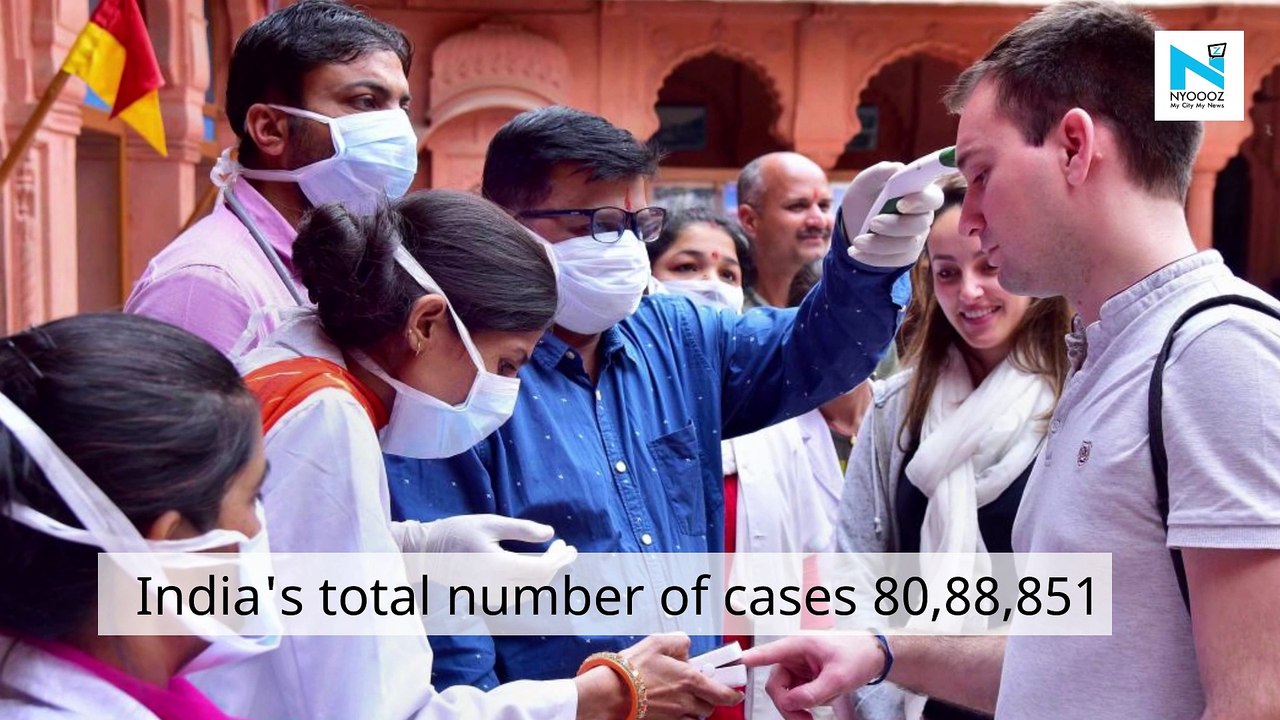 COVID-19 update: With 48,648 new cases, India's tally reaches 80,88,851