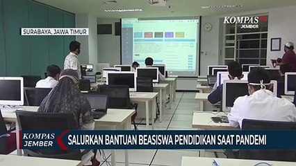 Salurkan Bantuan Beasiswa Pendidikan Saat Pandemi
