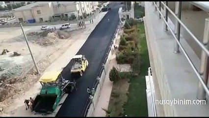 Nusaybin'de asfalt çalışmaları başladı