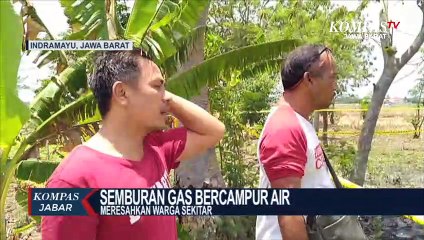 Semburan Gas Bercampur Air Resahkan Warga Indramayu