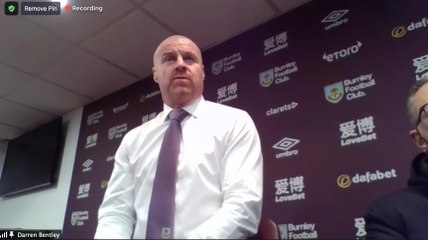 Dyche pleased with improvement in Spurs defeat