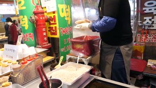 Korean Street Food at BUSAN CITY, Fried Egg Sweet Pancake, Egg Bun, Fried Pork, Pork Belly Gimbap