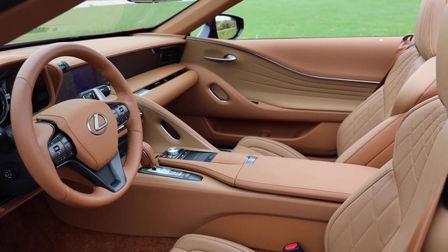 2021 Lexus LC 500 Convertible Interior Design