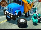 Dump Truck Calls Excavator to handle the Trash. Wheel City Heroes(WCH) Fire Truck