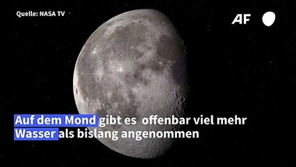 Wasser auf dem Mond: Menge offenbar größer als angenommen