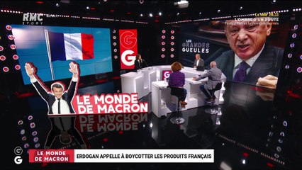 Le monde de Macron : Erdogan appelle à boycotter les produits français – 27/10