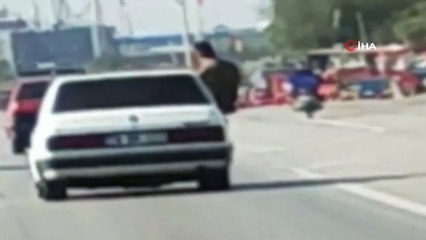 Bursa’da trafikte yapılan bu hareketler ‘pes’ dedirtti