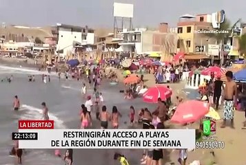 La Libertad: restringirán acceso a playas durante fin de semana