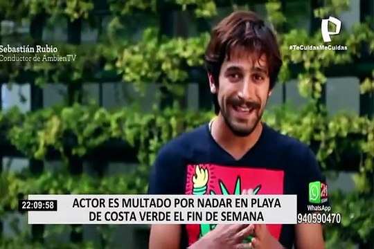 Miraflores: Actor fue multado por nadar en playa de Costa Verde durante el fin de semana