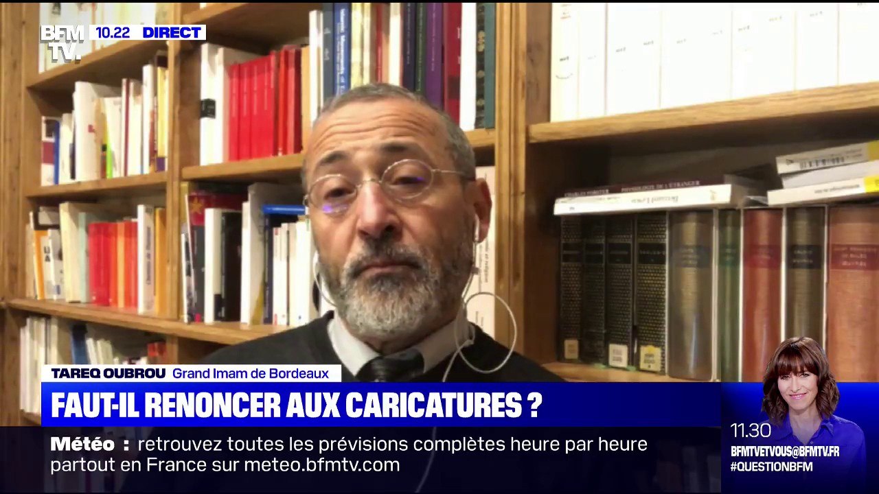 Le Grand Imam de Bordeaux Tareq Oubrou défend le droit à la caricature