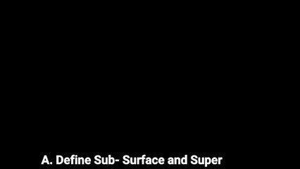 Subsurface and super surface structur