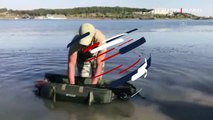 Bilecik'te amatör balıkçı 27,5 kilogramlık sazan yakaladı