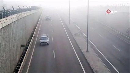 İstanbul-Çanakkale yolunda yoğun sis