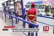 Metropolitano: Usuarios afectados por reducción de flota de buses alimentadores