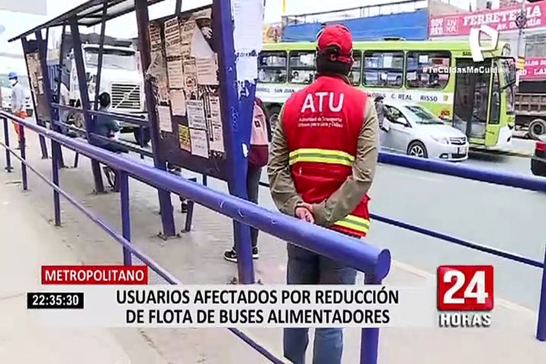 Metropolitano: Usuarios afectados por reducción de flota de buses alimentadores