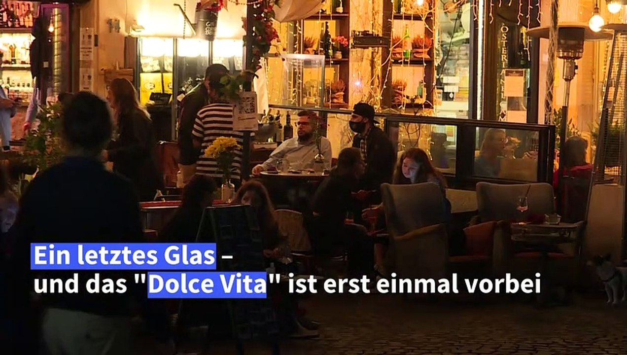 Ciao Dolce Vita: Corona-Sperrstunde in Italien