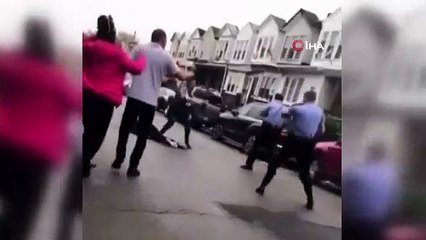 Polisten sokak ortasında şiddet!