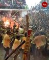 Thousands gather for annual Banni festival in Andhra despite COVID-19 restrictions