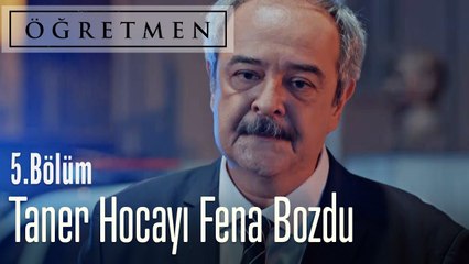 Metin komiser, Taner öğretmene ağzının payını verdi - Öğretmen 5. Bölüm