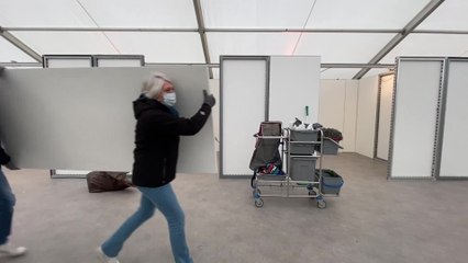 Coronavirus: un hôpital de campagne déployé en six jours au CHR de Verviers