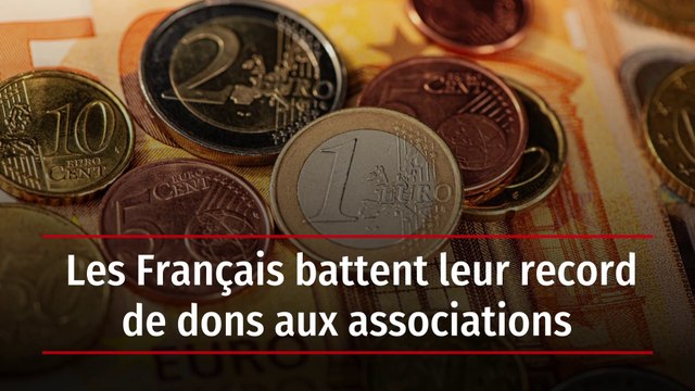 Les Français battent leur record de dons aux associations