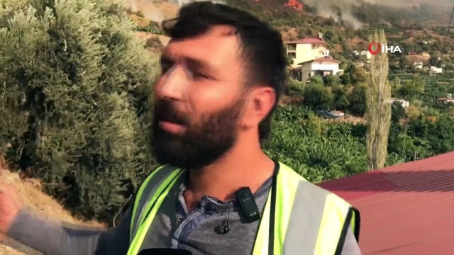 Mersin'deki Orman Yangını Yerleşim Yerlerine Yaklaştı