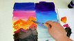 2 Type Of Drawing  landscape｜Easy & Simple Acrylic Painting Step by Step For Beginners