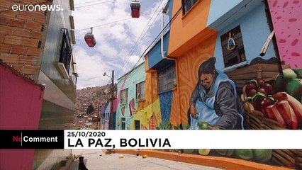 La vie colorée d'un quartier pauvre en Bolivie