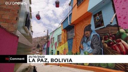 La vie colorée d'un quartier pauvre en Bolivie