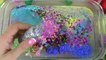 GLITTER SLIME - Mixing makeup and glitter into Clear Slime - Satisfying Slime Videos