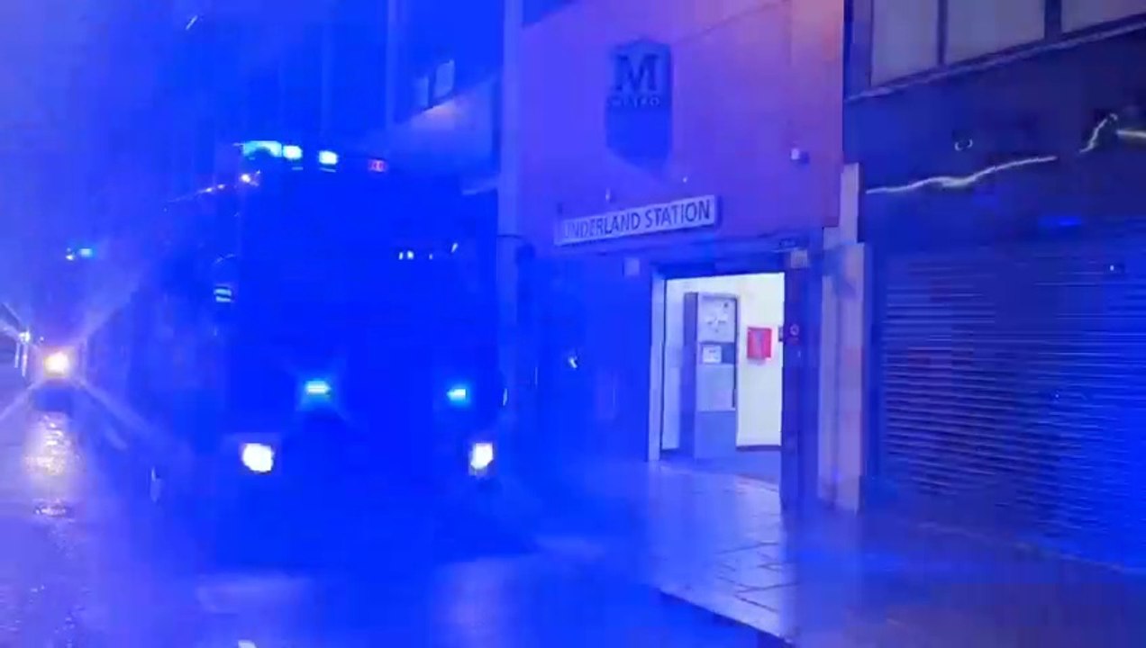 Fire crews at Sunderland Station