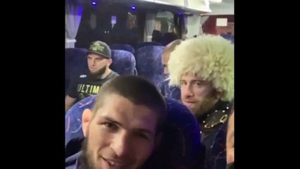 khabib nurmegomedov after winning ufc 254 against justin gaethje