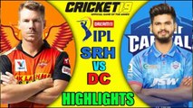 Sunrisers Hyderabad vs Delhi Capitals || SRH vs DC || IPL 2020 highlights